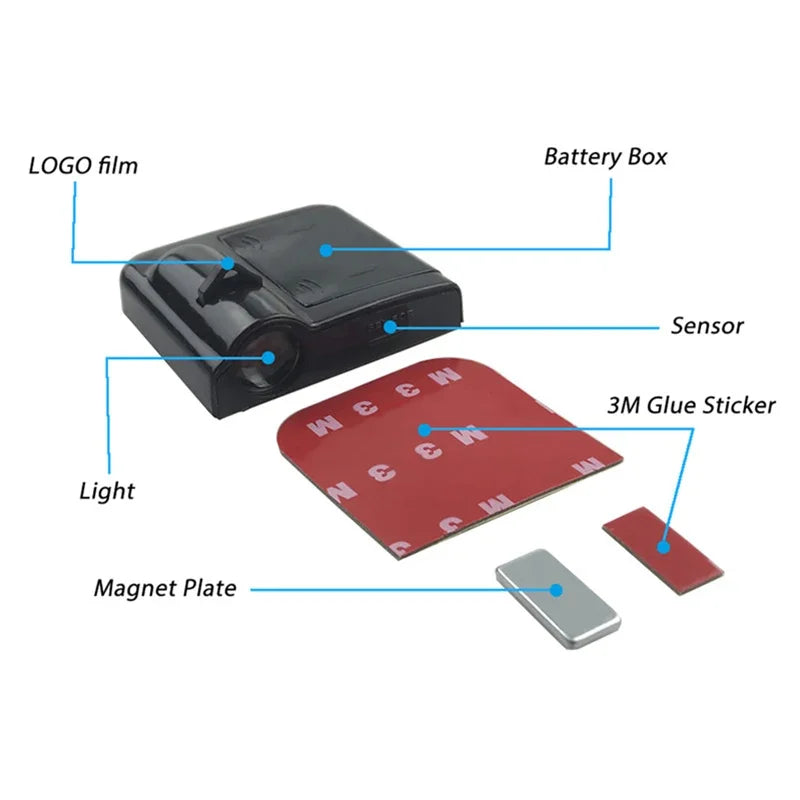 1PCS Car Styling Led Car Door Welcome Laser Projector Logo Ghost Shadow Light Wireless Car Door Courtesy Lamp Car Accessories