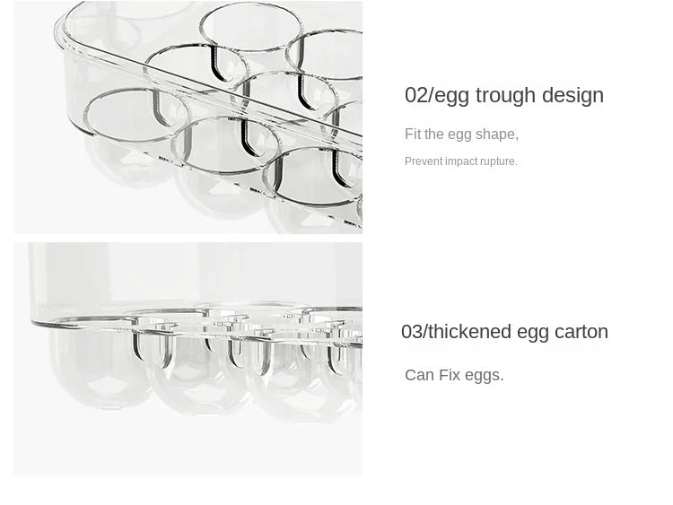 Egg storage box Refrigerator special fresh-keeping sealed anti-drop egg box Home kitchen sorting food storage box kitchen items