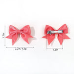 Load image into Gallery viewer, 10Pcs/Set Classical Solid Ribbon Bow Hair Clips for Kids Girl Handmade Bows Hairpin Barrettes Headwear Children Hair Accessories
