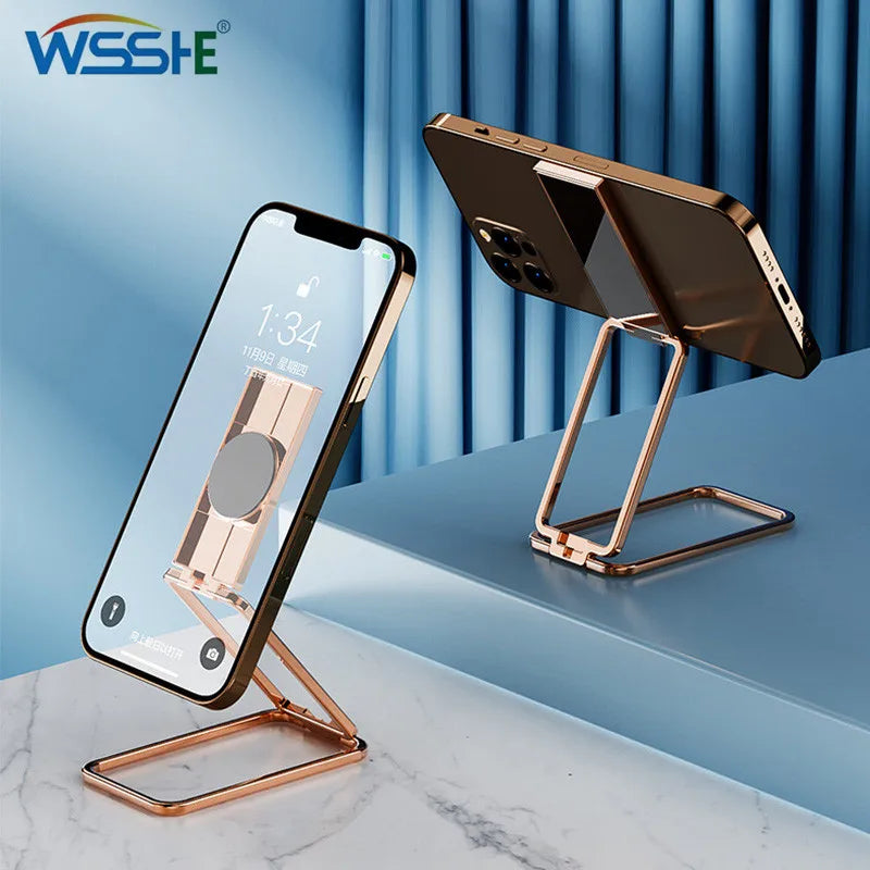 Phone Ring Holder Metal Finger Kickstand Rotation Magnetic Car Mount Grip Foldable Desktop Stand Ultra Thin Smartphone Bracket