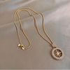 Woman's Eight-pointed Star Pendant Long Necklace for Woman Gift Fashion Gold Color Sweater Chain Jewelry