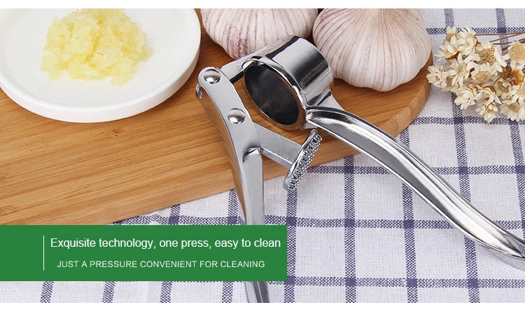 Home Garlic Press Crusher Kitchen Cooking Vegetables Ginger Squeezer Masher Handheld Ginger Mincer Tools Kitchen Accessories