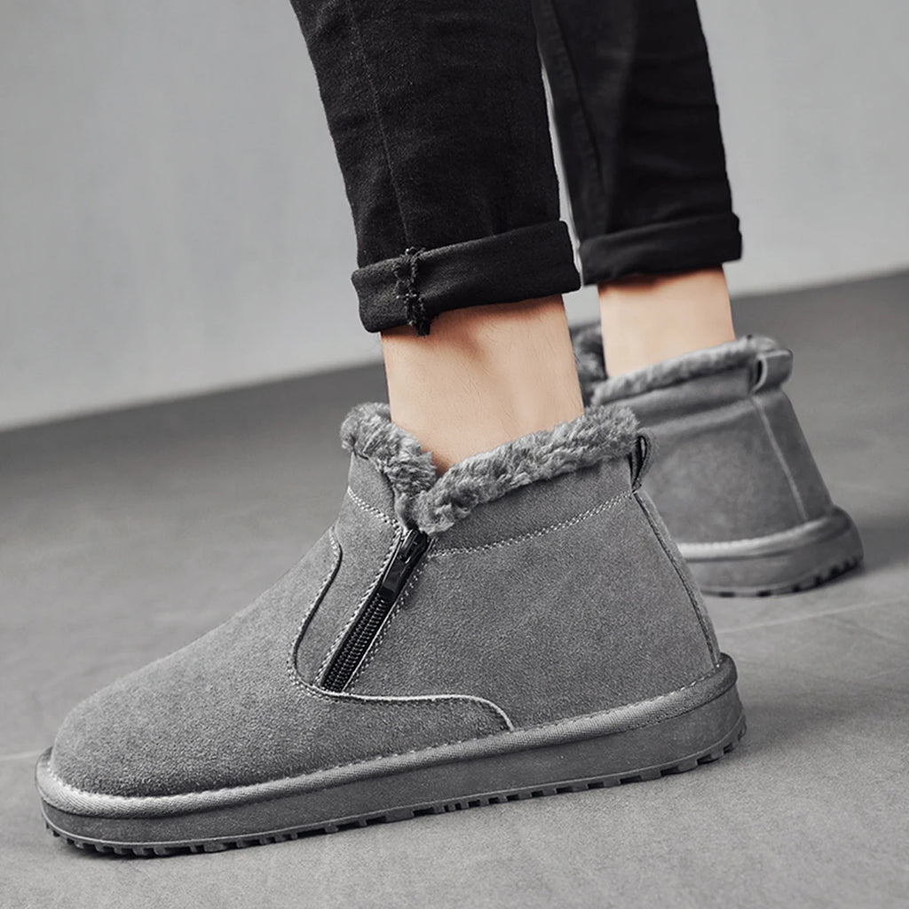 Winter snow boots Cotton shoes plus cashmere warm boots plus cotton men's shoes fashion shoes outdoor