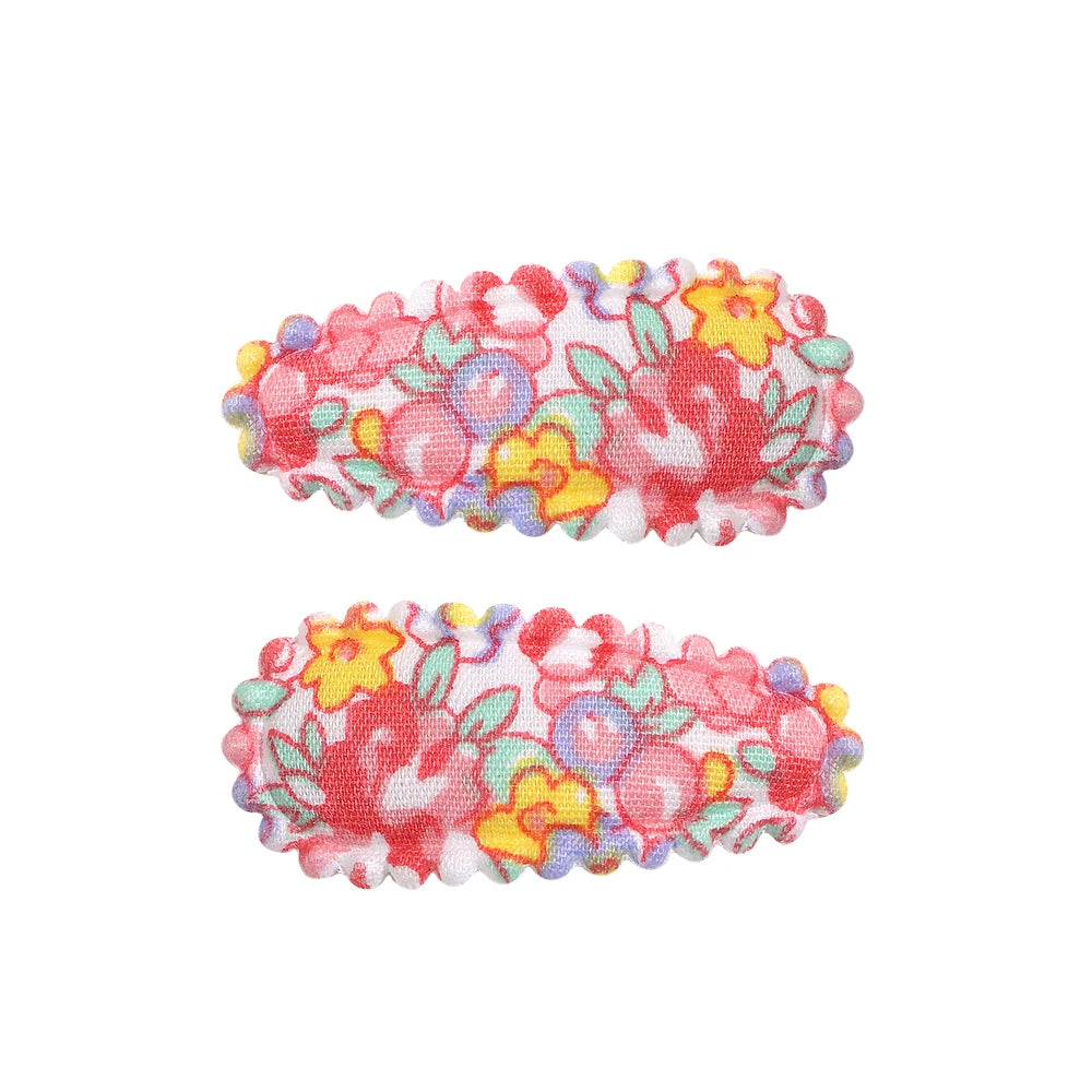6Pcs Kids Mini Print Waterdrop Shape BB Hair Clip Cute Hair Accessories Hairpin Side Girls Hairgrip Barrette Children Headwear