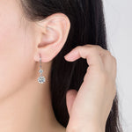 Load image into Gallery viewer, Fanqieliu 925 Silver Needle Crystal Zircon Jewelry Fashion Drop Earrings For Women New FQL23538
