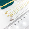 DIY Pearl Accessories S925 Pure Silver Chain Set with Empty Holder Gold Silver Rabbit Silver Chain Fit 9-13mm Circle L019