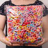 300/50PCS Women Girls Colorful Basic Nylon Ealstic Hair Ties Ponytail Hold Scrunchie Rubber Band Kids Fashion Hair Accessories