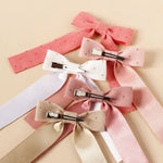 Load image into Gallery viewer, Hair Clips for Girls Corduroy Glitter Long Tail Bows Baby Hairpin Lovely Children Hair Accessories Kids Barrette Headwear
