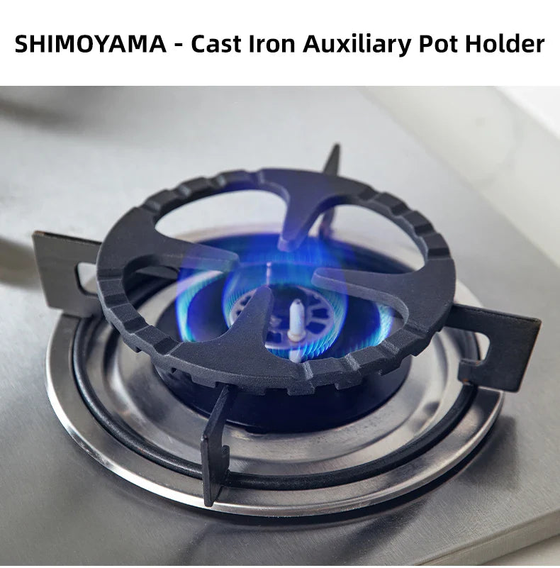 SHIMOYAMA Iron Gas Stove Cooker Plate Coffee Moka Pot Stand Kitchen Stovetop Reducer Ring Holder Durable Coffee Maker Shelf