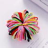 200/500pcs/Bag Girls Cute Colorful Basic Elastic Hair Bands Ponytail Holder Children Scrunchie Rubber Band Kids Hair Accessories
