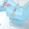 Fashion Lamp Design Silver Color Crystal Jewelry Set For Women Anniversary Gift Necklace Pendent And Earrings New Arrival