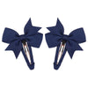 2Pcs/Lot Solid Color Bows Hair Clip For Kids Girls Ribbon Bowknot BB Clip Cute Baby Barrettes Hairpins Headwear Hair Accessories