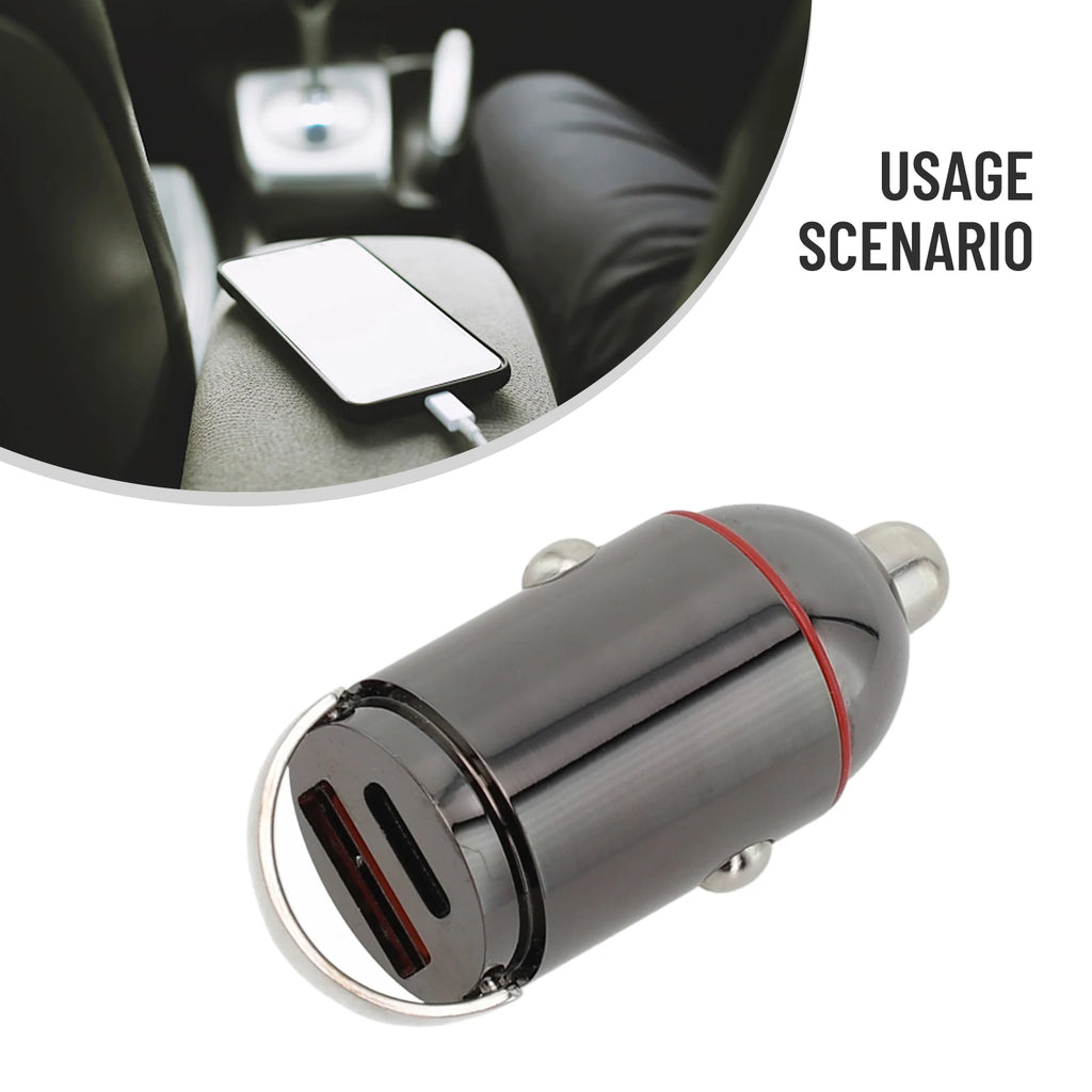 Fast Charge Adapter Car Charger Car Charger High Quality Mini Dual USB QC3.0 PD Accessories Car Phone Charger Accessory