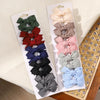 10Pcs/Set Girls Solid Hairpins Hair Bows Clips Gift Nylon Safe Hair Clip Barrettes for Infants Toddlers Kids Hair Accessories