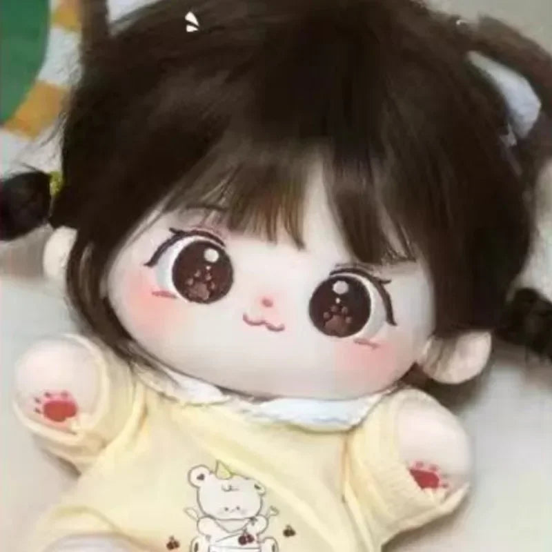 20cm Miaomiao Girl Plush Toys Idol Doll Soft Stuffed Body Can Change Clothes Fans Collection Children Halloween Gift