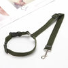 Solid Color Pet Safety 2-in-1 Pet Car Seat Belt Nylon Lead Belt Rear Seat Belt Adjustable Dog Harness Collar Pet Accessories