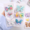 3/6pcs Fashion Sequin BB Hair Clips Color Transparent Flowing Sand Bangs Hair Gripes Girl Cute Cartoon Kids Headwear Accessory