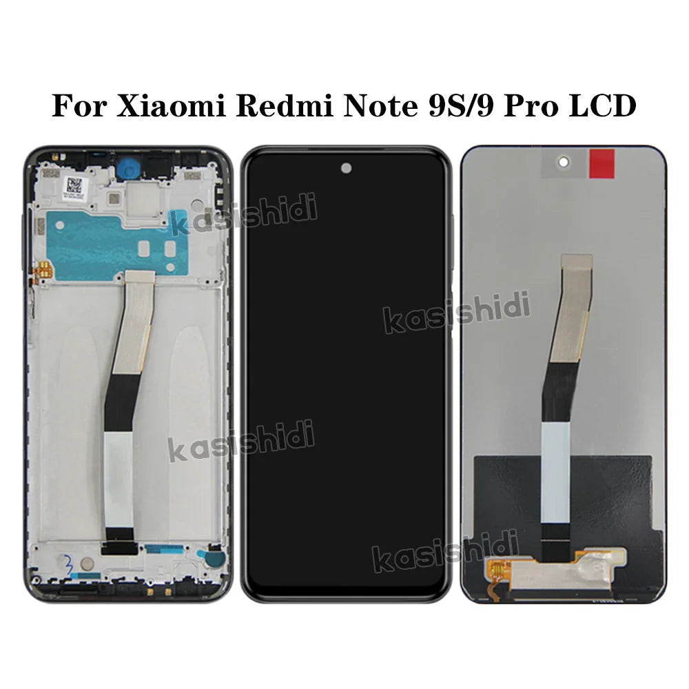 6.67" Display For Xiaomi Redmi Note 9S LCD Touch Screen Digitizer For Redmi Note 9 Pro M2003J6A1G M2003J6B2G Replacement Parts