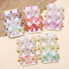 2/6Pcs Colorful Butterfly Hairpins Girl Hair Clips Barrettes Women Sweet Hair Ornament Rainbow Headwear Fashion Hair Accessories