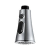 G1/2 Kitchen Pull Out Faucet Head Chrome Shower Nozzle Sprayer Bathroom Sink Tap Replacement Accessory Male Threads Head Aerator