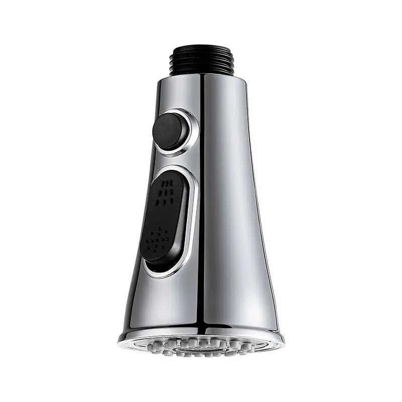 G1/2 Kitchen Pull Out Faucet Head Chrome Shower Nozzle Sprayer Bathroom Sink Tap Replacement Accessory Male Threads Head Aerator
