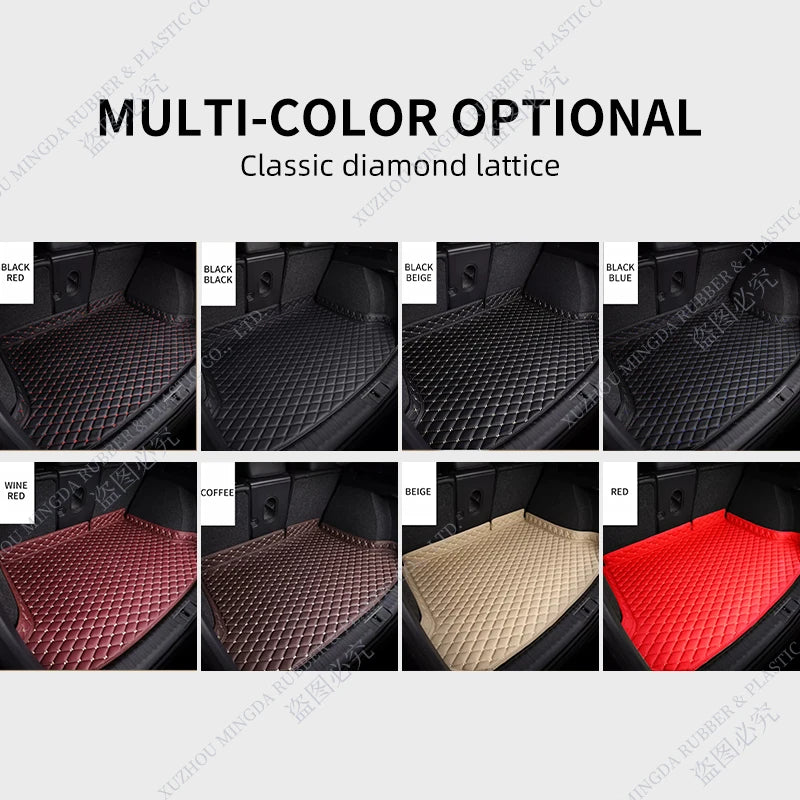 Car Trunk Mat For Volkswagen VW T-Cross 2019 2020 2021 2022 2023 Custom Quality Leather Carpet Cover Car Accessories