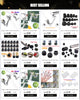 G1/2 Kitchen Pull Out Faucet Head Chrome Shower Nozzle Sprayer Bathroom Sink Tap Replacement Accessory Male Threads Head Aerator