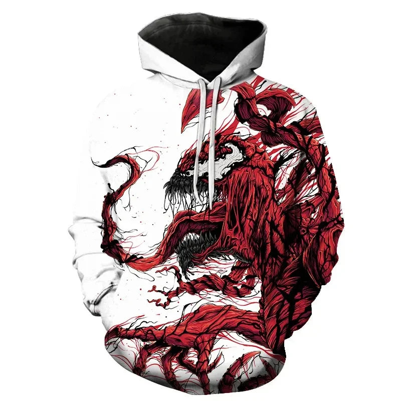 Superhero Venom 2 Hoodie Cosplay Eddie Edward Brock 3D Printed Hoodies Sweatshirt Tops