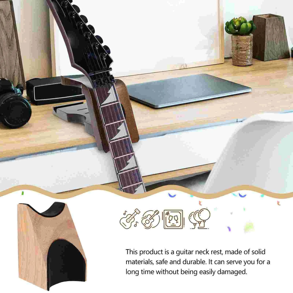 Cello Gasket Home Floor Stand (wooden Color) Guitar Bass Neck Rest Accessories Kit Fret File Tool