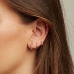 Load image into Gallery viewer, Korean Stainless Steel Round Circle Small Hoop Earrings Women Multicolor Zircon Minimal Punk Cartilage Earring Piercing Jewelry
