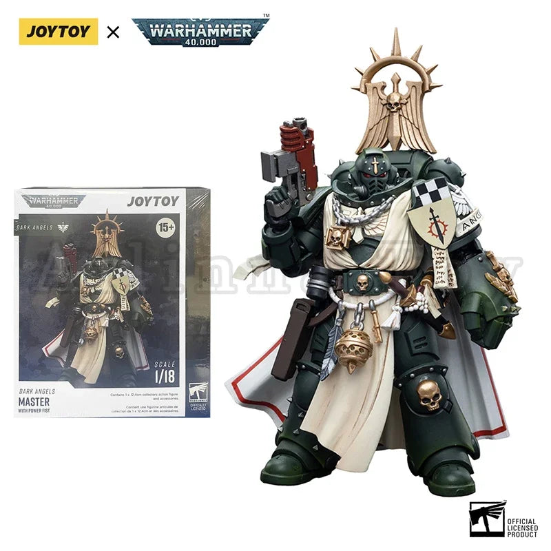 JOYTOY 1/18 Action Figure 40K Dark Angels Figures Azrael Anime Military Model