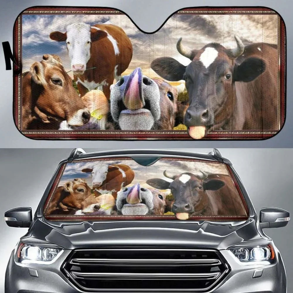 Horse Car Sunshade Mustang Windshield Pet Home Sunshade Custom Pattern Car Accessories Couple Gift Sunshade