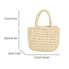 Handmade Woven Women's Bag 2024 New Fashion, Leisure and Popular Beach Bag Handbag, Exquisite Grass Woven Bag