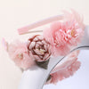 1pcs Bride Wedding Hairband Artificial Flower Crown Headband Hair Accessories Women Girls Sweet Floral Hair Hoop Party Headwear