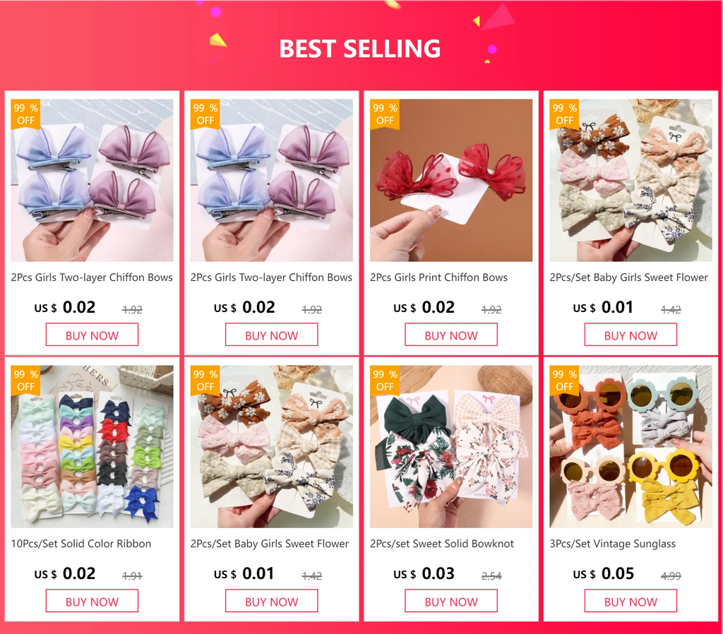 2pcs/set New Girls Kids Gauze Bow Hairpin Rabbit ears Hair Clips Princess Hair Accessories Baby Barrettes Wholesale