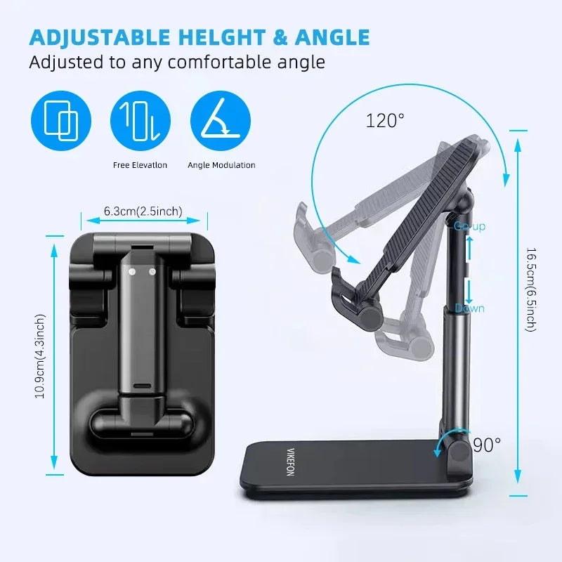 VIKEFON Universal Flexible Adjustable Mobile Phone Holder Foldable Tablet Desktop Mount Lazy Bracket For iPhone Samsung Xiaomi