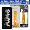 6.5" for Samsung Galaxy A04S A047 LCD Display Touch Screen Glass Digitizer Panel for Samsung A04S LCD A047M SM-A047F Replacement