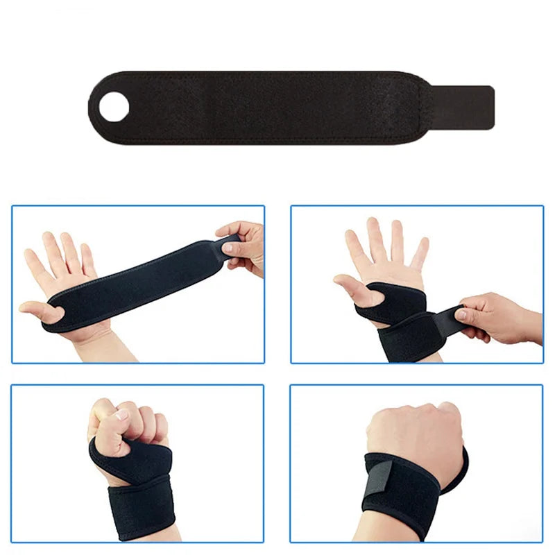 Wrist Band Support For Adjustable Wrist Bandage Brace Sports Compression Wraps Gym Training Lifting Gym Orthopedic Wristbands