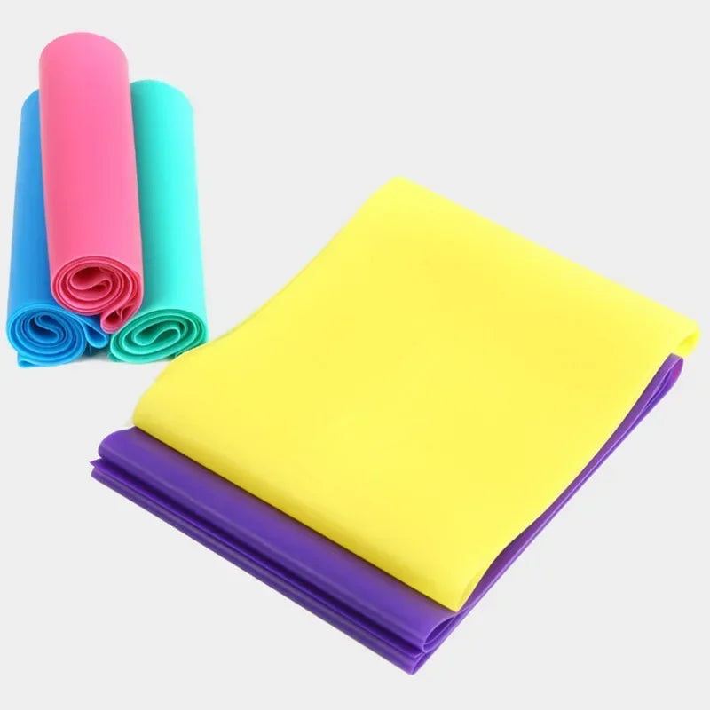 Resistance Bands Set TPE Elastic Band 4 Resistance Levels Exercise Workout Recovery Fitness Yoga Pilates Rehab Strength Training