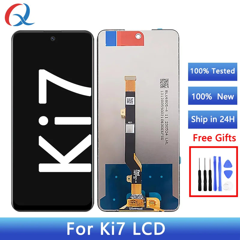 KI7 Lcd For Tecno Spark 10 Pro Display Touch Screen Digitizer Panel Assembly Ki7 screen replacement