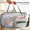 Home Bathroom Mesh Storage Basket Shower Laundry Clothing Dirty Clothes Bag Foldable Portable Business Travel no Partition
