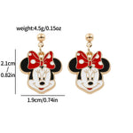 Load image into Gallery viewer, Cartoon Minnie Earrings for Women, Ear Stud Piercing, Jewelry Accessories, Girl Gift
