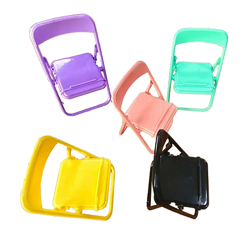 Mobile Phone Accessories Foldable Chair Shape Mini Desktop Phone Holder Phone Stand Tablet Stand Foldable Desktop Stand Holder