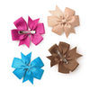 10pcs/lot Baby Girls Hair Bows Hairpins 3.2" Grosgrain Ribbon Pinwheel Toddler Clips Children Kids Accessories Gifts Photo Props