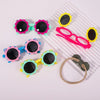 2Pcs/set Kids Summer Round Sunglasses Bows Headband Gift Sets Children Lovely Glasses Protection Hair Accessories for Girls