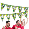 Football Theme Bunting Banners Garland Set Home Decoration Accessories Pennant Bunting Triangle Flags For Home And Apartments