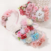 1pcs Bride Wedding Hairband Artificial Flower Crown Headband Hair Accessories Women Girls Sweet Floral Hair Hoop Party Headwear