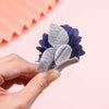 5/3Pcs Children Handmade Chiffon Petals Poppy Flower Hair Clips Rolled Rose Fabric Hair Flowers for Kids Girls Hair Accessories