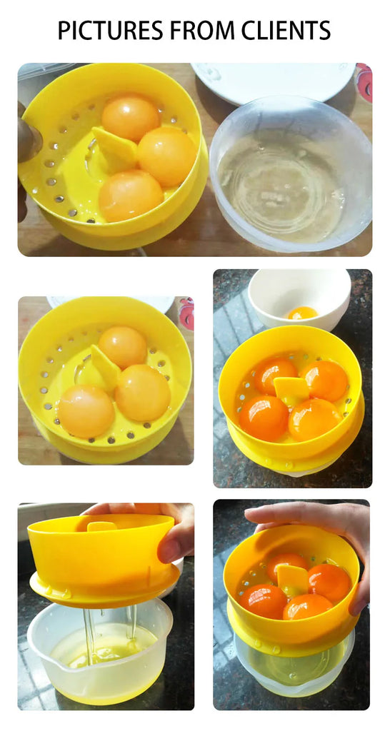 Egg Yolk Separator And Clear Kitchen Gadgets Egg Separator Baking Tools Large Capacity Kitchen Accessories