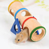 Hamster Toys Wooden Colorful Funny Seesaw Mouse Chinchilla Gerbil Hedgehog Cage House Pet Accessories  Articles for Pets